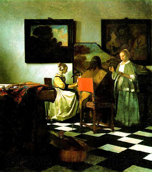 Johannes Vermeer The Concert Spain oil painting art